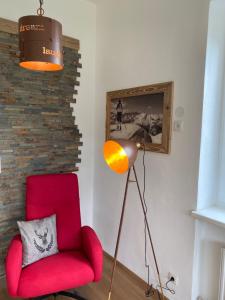 Posezení v ubytování Berghof Haselsberger Appartements