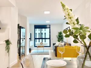 Posezení v ubytování Elegant Beach Flat