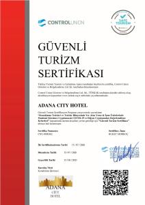 Certifikát, hodnocení, plakát nebo jiný dokument vystavený v ubytování Adana City Boutique Hotel