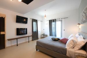 TV a/nebo společenská místnost v ubytování Orion Eco Suites
