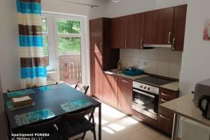 Cuisine ou kitchenette dans l'établissement Apartament Poręba, dwupoziomowy, 8-osobowy