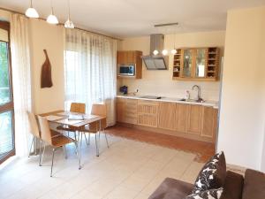 Kuchyňa alebo kuchynka v ubytovaní Aba Apartamenty