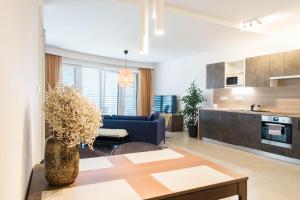 A kitchen or kitchenette at Apartman Balaton