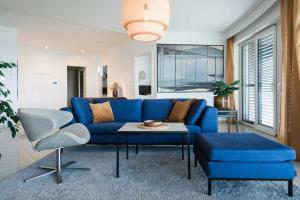 A seating area at Apartman Balaton