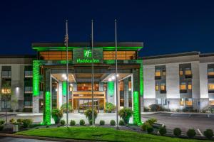a rendering of a hospital building with green lights at Holiday Inn - Columbus, an IHG Hotel in Columbus