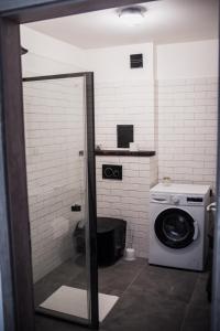 Koupelna v ubytování Apartmány na náměstí