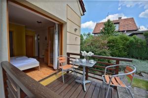 Balkón alebo terasa v ubytovaní Hotel Garni Pod Skalkou