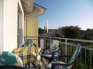 Balkón nebo terasa v ubytování Haus Koserow