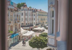 Hostelli – kaupungin Plovdiv yleisnäkymä majoituspaikasta käsin