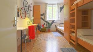 Krevet ili kreveti u jedinici u okviru objekta Tchaikovsky Hostel Split (T-Hostel)