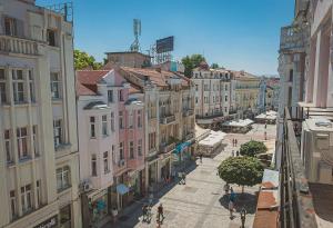 Nespecifikovaný výhled na destinaci Plovdiv nebo výhled na město při pohledu z hostelu