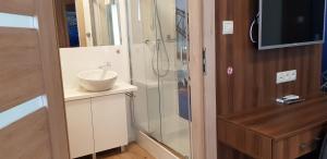 Kúpeľňa v ubytovaní Metropolis Apartamenty Centrum