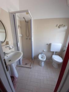 Koupelna v ubytování Hotel Vittoria