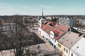 Nespecifikovaný výhled na destinaci Kostelec nad Orlicí nebo výhled na město při pohledu z hotelu