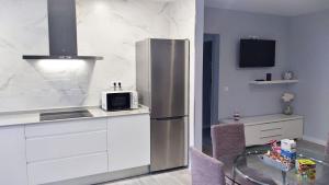 A kitchen or kitchenette at Apartamento los Acantilados Nº 2 Cobreces
