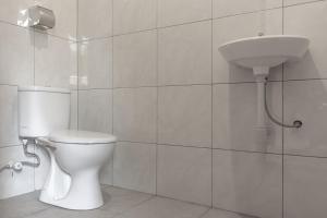 Koupelna v ubytování Hotel Niki