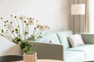 A seating area at Ladurnerhof Boutique Apartments Meran