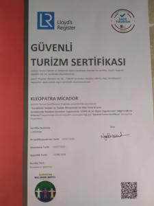 Kleopatra Micador Otel tanúsítványa, márkajelzése vagy díja