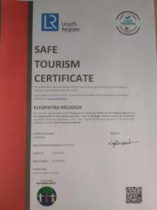 Kleopatra Micador Otel tanúsítványa, márkajelzése vagy díja