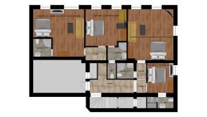 a floor plan of a building at U Matyase in Stod