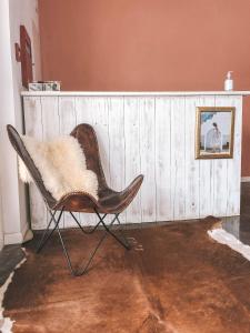 Et sittehjørne på BOHO Bohemian Boutique Hotel