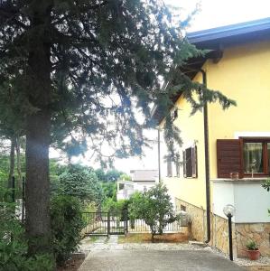 a house with a tree in front of it at Villa Andrea B&B in San Silvestro