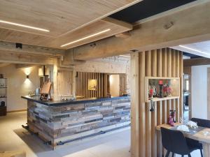 Posezení v ubytování Le Vieux Chalet