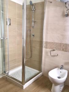 a bathroom with a shower and a toilet at B&B San Giovanni in Lamezia Terme