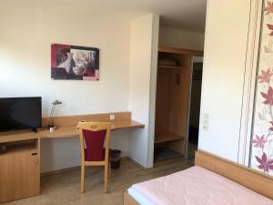 TV a/nebo společenská místnost v ubytování Hotel Haus am Rieth