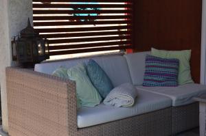 A seating area at Box58