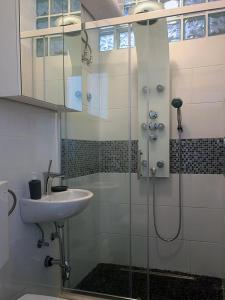Koupelna v ubytování Apartment Mali