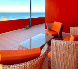 
A seating area at Helios Apartments - Beach of Lachania Rhodes
