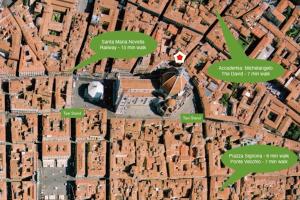 Widok z lotu ptaka na obiekt The Flora and Florian Apartments - The feeling of touching the Duomo