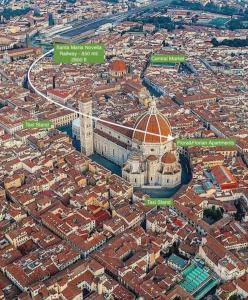 Widok na miasto Florencja z tego apartamentu