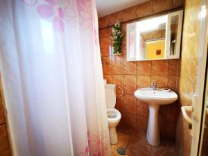 Koupelna v ubytování Casa camy