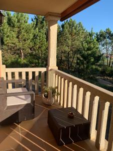 Balkon lub taras w obiekcie Pensión Rústica As Cobas