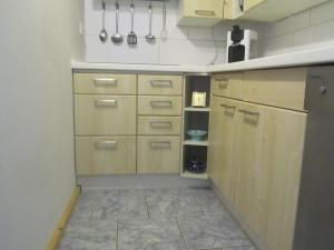 Kuchyň nebo kuchyňský kout v ubytování Apartment für zwei