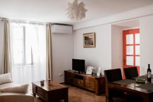 TV a/nebo společenská místnost v ubytování Apartment Teatar