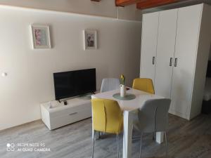 TV a/nebo společenská místnost v ubytování FINA M Studio Apartman