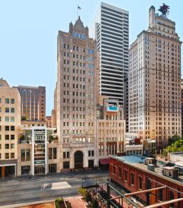 Nespecifikovaný výhled na destinaci Dallas nebo výhled na město při pohledu z hotelu