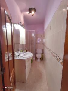 Koupelna v ubytování Vivenda Diniz