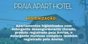 znak dla hotelu z napisem "puarta hotel apartamentowy" w obiekcie Praia Apart Hotel w mieście Natal