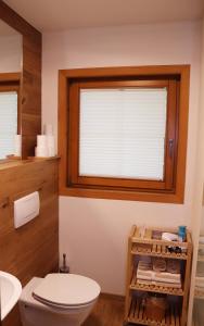 Koupelna v ubytování Fischerhof Appartements