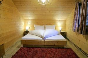 Postel nebo postele na pokoji v ubytování Ferienhaus Thoma