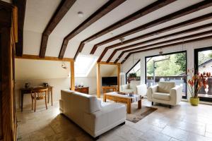 Et opholdsområde på Silence Ferienwohnungen mit - 2 Apartments