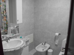 un bagno con lavandino e WC di vivendas Alves Pinho a Santa Maria Da Feira Altre 10 foto