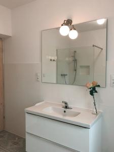 Koupelna v ubytování Urokliwy Apartament