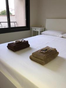 Ένα ή περισσότερα κρεβάτια σε δωμάτιο στο Calella Playa Vistas Mar