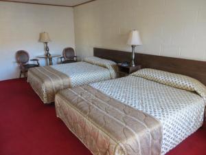 Un pat sau paturi într-o cameră la Alamo Inn