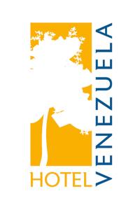 un logo pour un hôtel avec une silhouette de cheval dans l'établissement Hotel Venezuela, à Sanxenxo